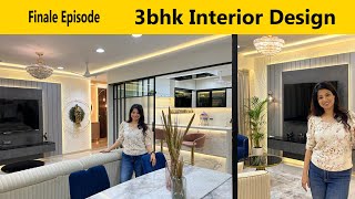 3 Bhk Modern Interior Design | 3 Bhk Luxury Flat  | 3 bhk flat interior design1200 square feet