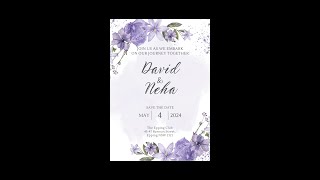 David & Neha Wedding  4th May 2024