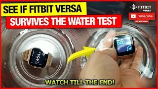 fitbit versa 2 water test