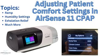 Adjusting Patient Settings on AirSense 11 CPAP screenshot 5