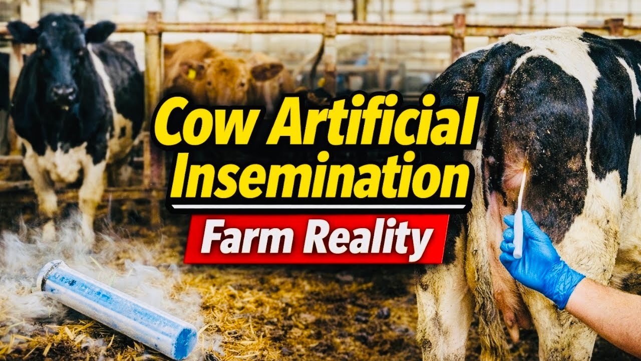 Cows Artificial Insemination | Real Farm Life pets Experience | COW AI ...