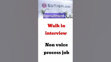 Sutherland walk in interview
