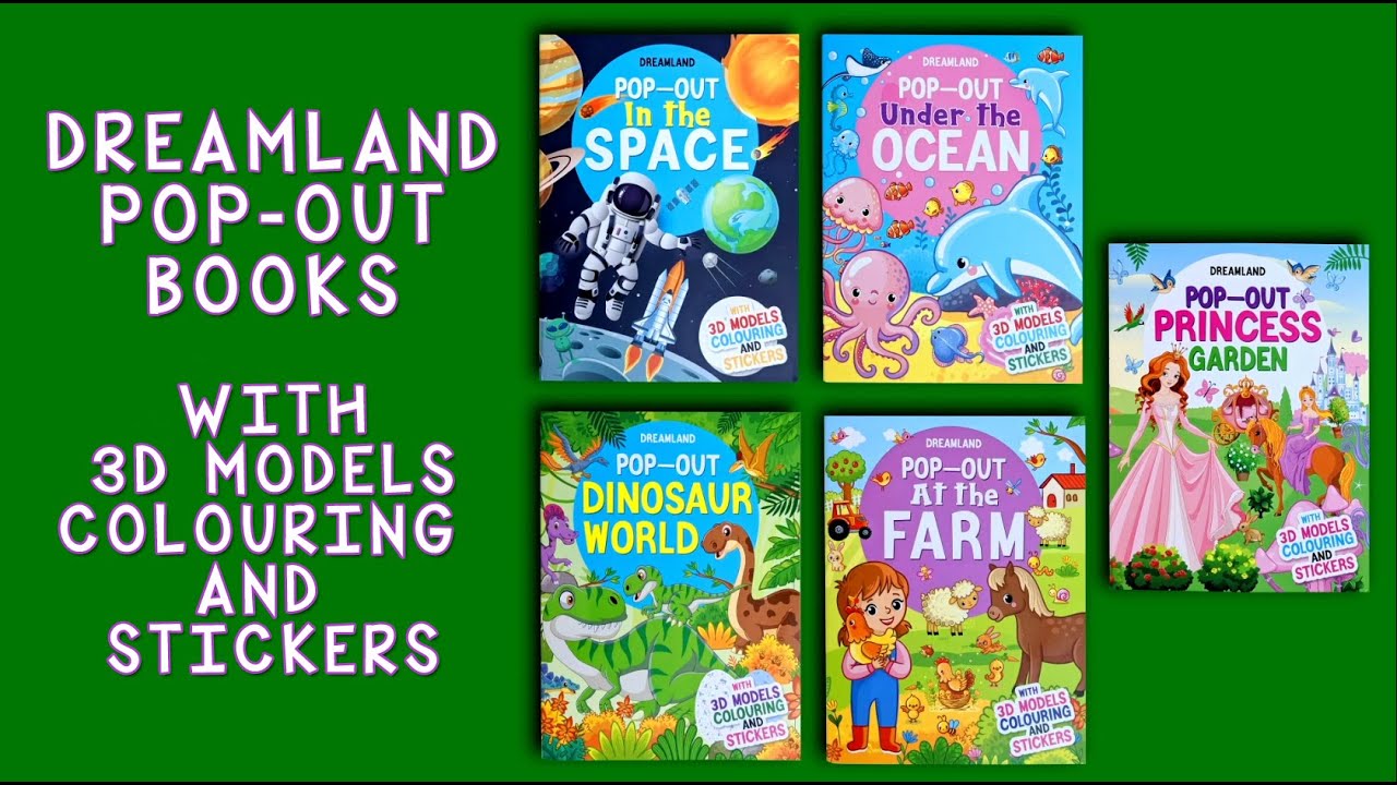 Pop Out Activity Books | Age Group 4-10 yrs | Interactive &amp; Activity ...