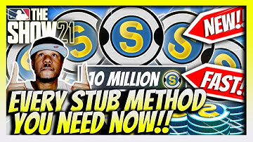 Fastest(Glitchy) Stub Method IN MLB THE SHOW 21!  Make 100k stubs super easy😇😇😇