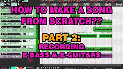 How To Make/Record A Song From Scratch : Part 2 - Bass and Electric Guitar (Taglish)
