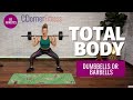 60 min TOTAL BODY STRENGTH 🔥 Barbell and dumbbell options 🔥