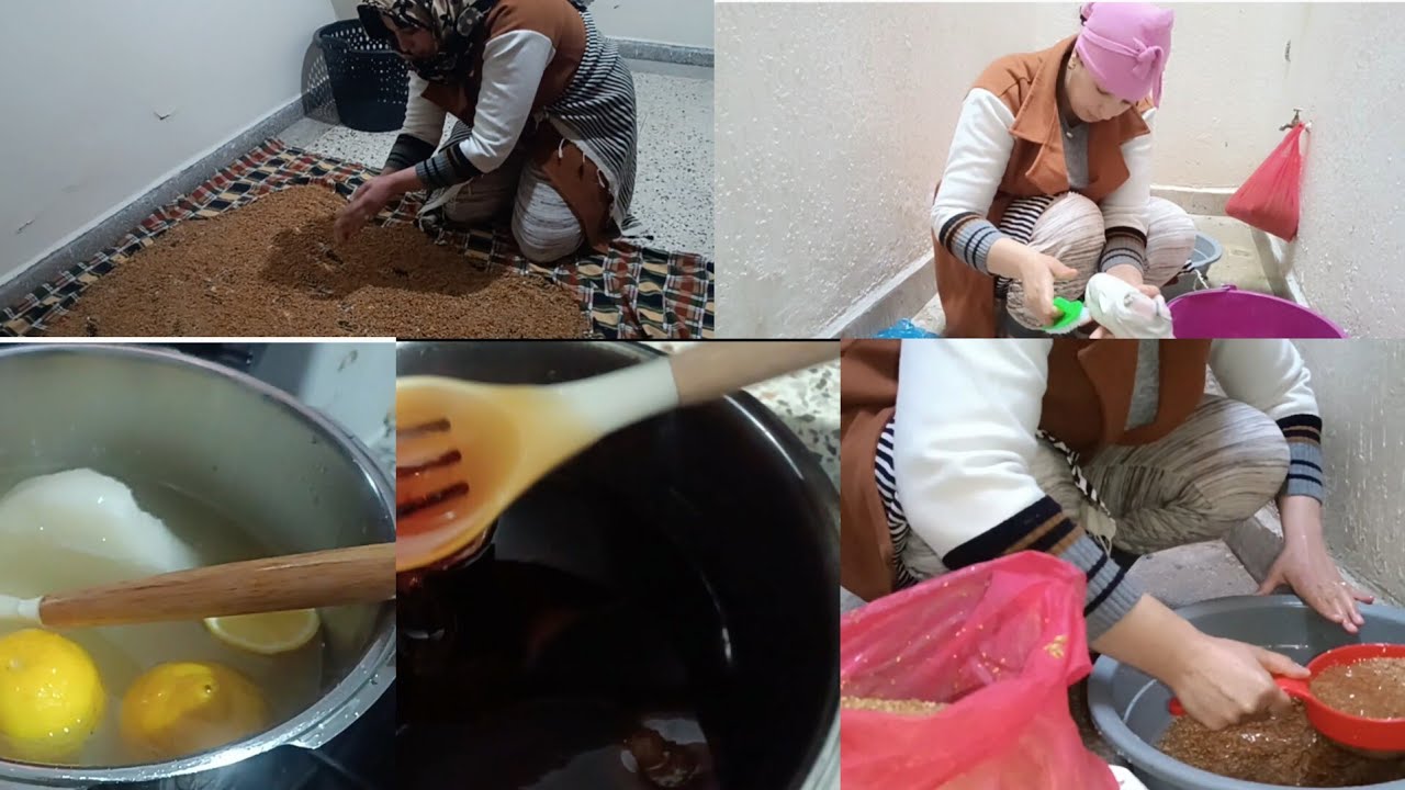 تحضيرات رمضان ⁉️ داري مضلامه غير جاو بناتي تنورات 💥عسل ناجح 💯