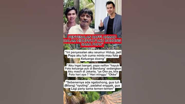 "Raffi Ahmad Akui Penyesalan Terbesarnya: Bohong ke Papa!"#raffiahmad #nagitaslavina1717 #shorts