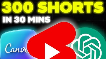 Create 300 MONETIZABLE YouTube Shorts In 30 Min (ChatGPT + Canva)