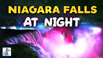 12 HOURS of Niagara Falls at Night ~ Breathtaking Nature Scenery & Waterfall Sounds (No Music)