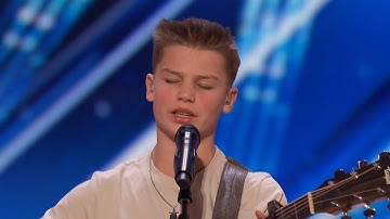 13 Year Old Chase Varnes Cover "Life Goes On" by Ed Sheeran Auditions on America