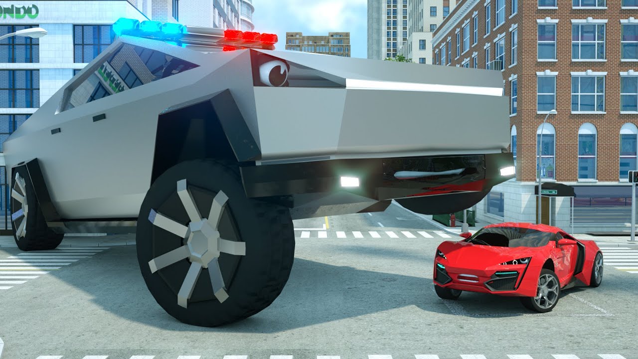 Cybertruck Put to Jail Garbage Criminal | Wheel City Heroes USA | Fire Truck Animation