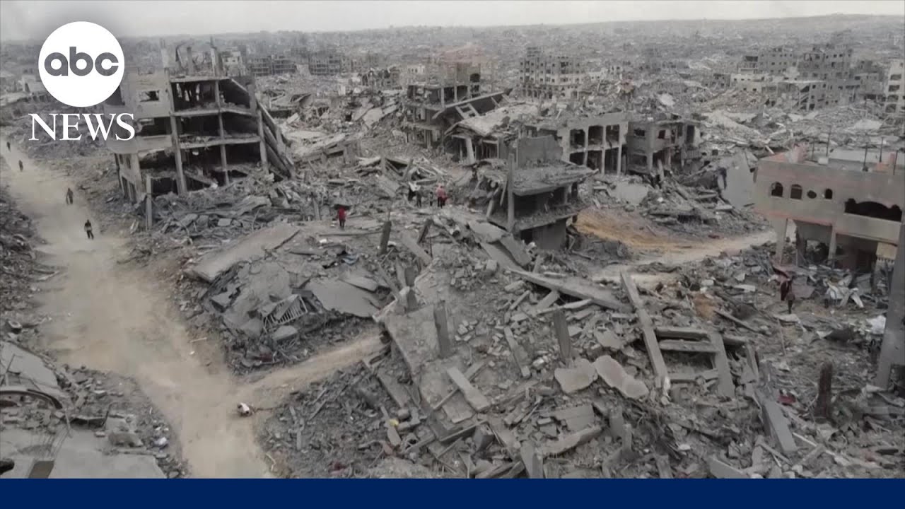 Recovering bodies buried under the rubble in Gaza