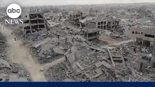 Recovering bodies buried under the rubble in Gaza