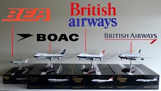 Gemini200 British Airways ALL Retro liveries - BEA - BOAC - Negus - Landor