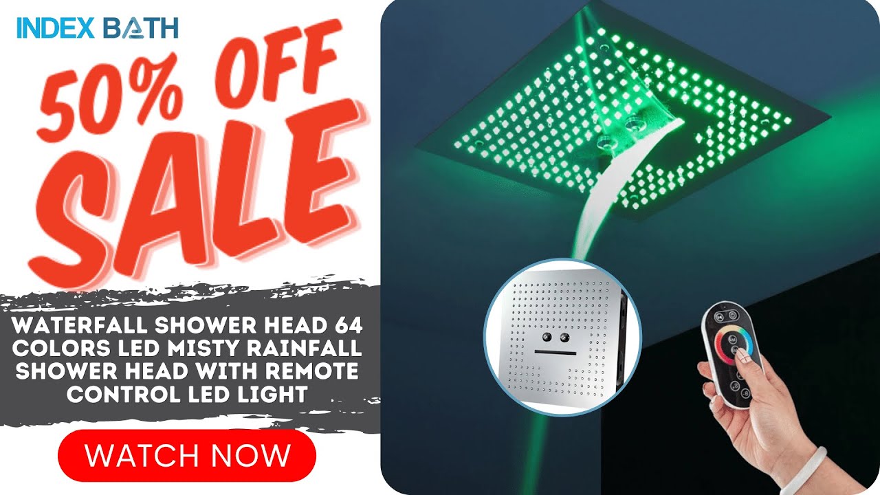 What's More Fun Than This 64 Color-Equipped LED Shower Head With Remote Control In The Bathroom!