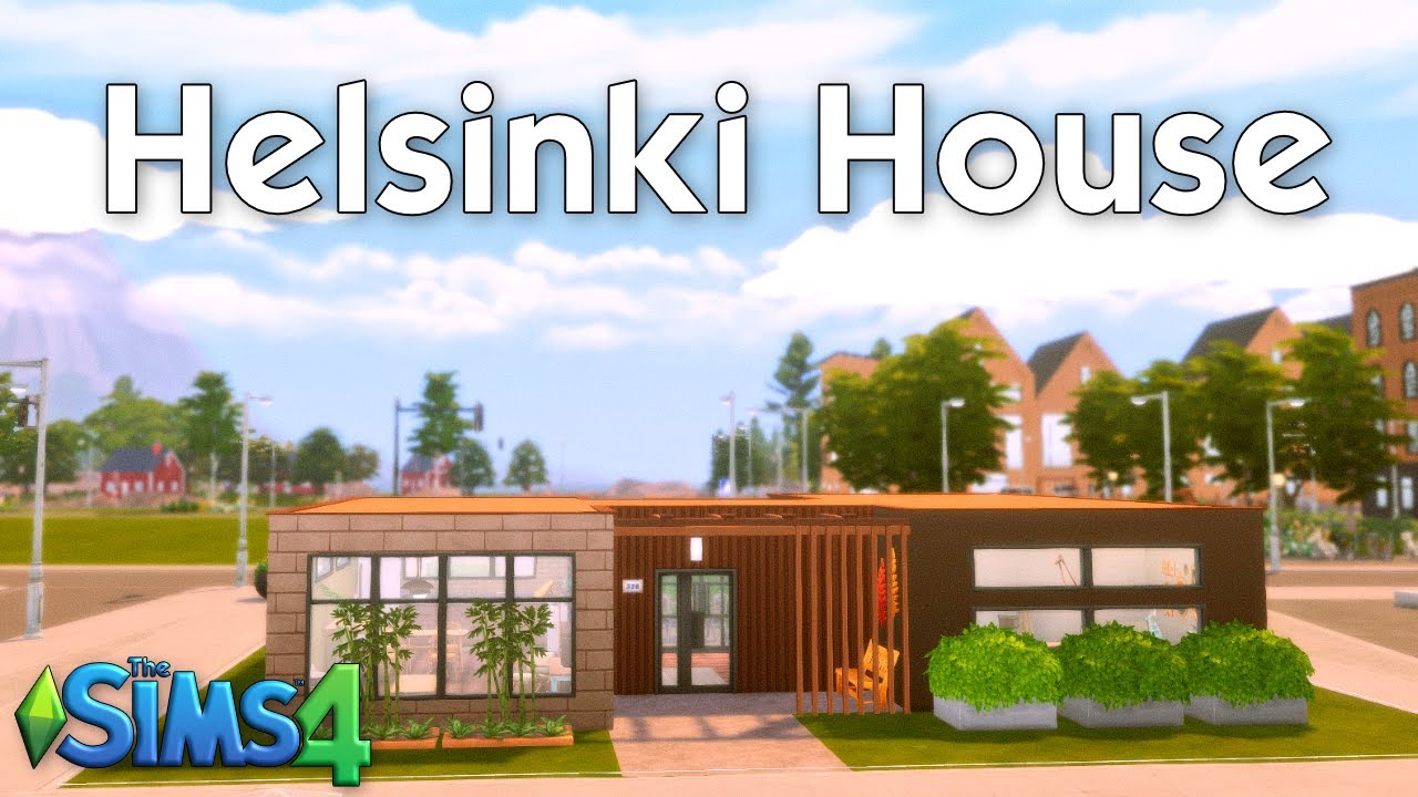 Helsinki House The Sims 4 Speed Build No CC