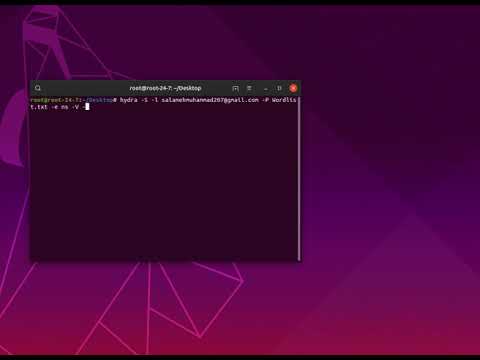 Brute-Force attack using Hydra.