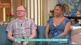 Jason Watkins, Tala Gouveia Mcdonald & Dodds Itv Crime Series On This Morning 18.07.2024