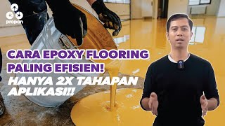 Cara aplikasi epoxy floor yang lebih hemat hingga 25%
