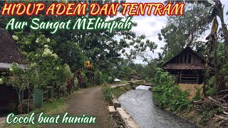 KAMPUNG DIPINGGIR SUNGAI @ TERASA LEBIH ASRI DENGAN AIR JERNIH MENGALIR ....