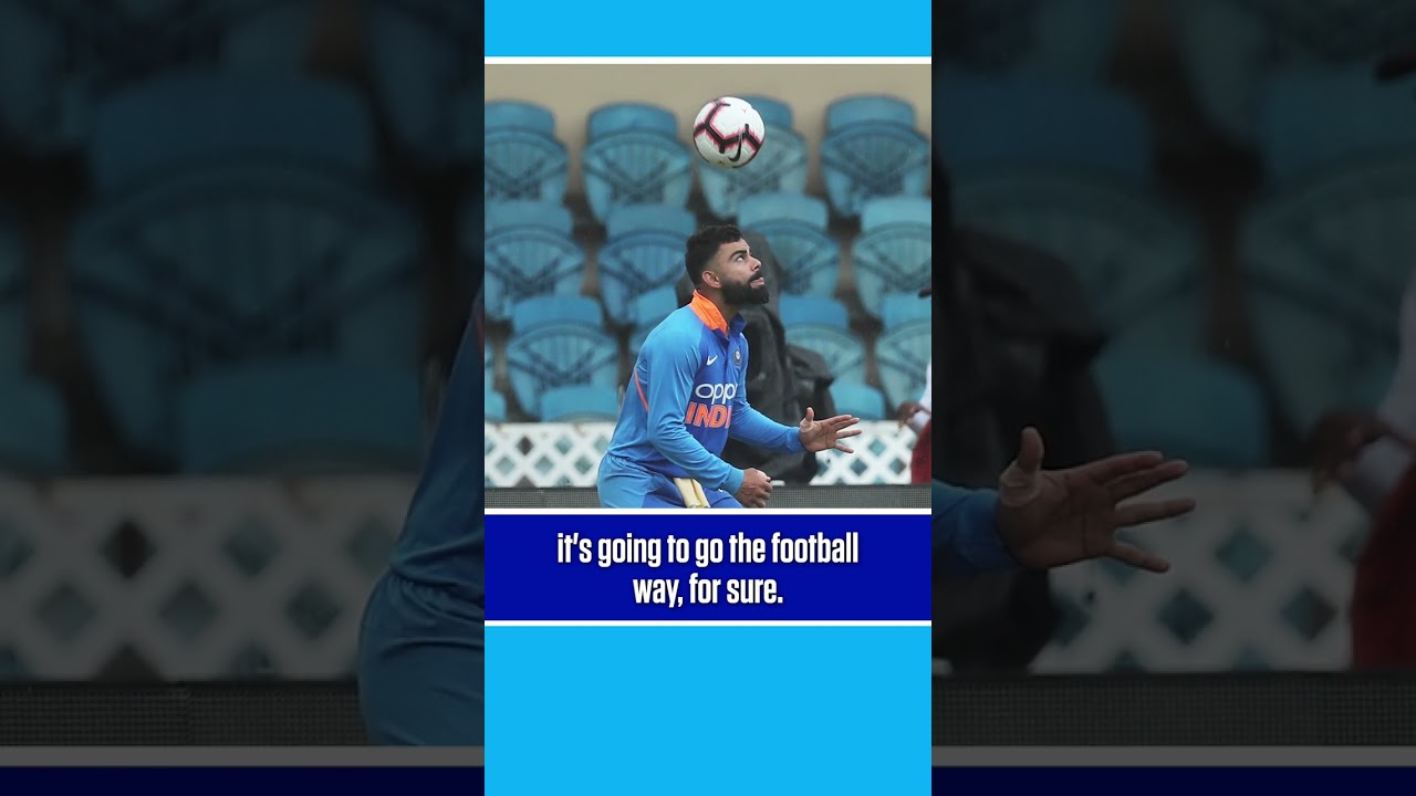 Cricket kicked towards the football way