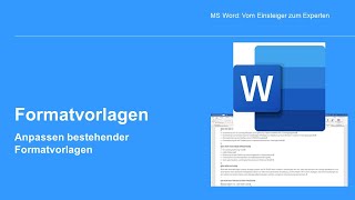 Ms Word - Anpassen Bestehender Formatvorlagen