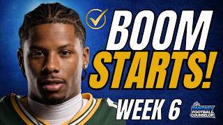 Week 6 Fantasy Football: 10 Players to Start for a BIG Win!