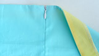 How To Sew INVISIBLE ZIPPER | Sewing Tutorial For Beginners