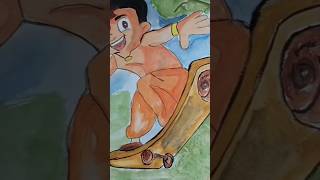 My first watercolour drawing #art #drawing #chhotabheem