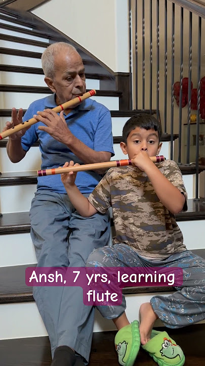 Learning flute at the age of 7 yrs of age. #music #learning #flute #flutetune