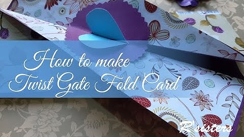 How to make Twist Gate Fold card |Tutorial |DIY|R