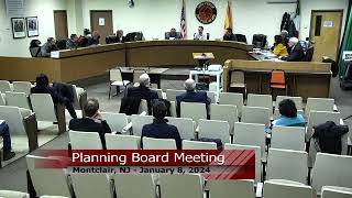 Montclair Planning Board Meeting - January 8, 2024