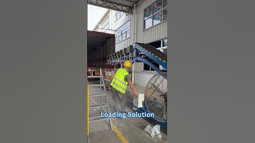 Food Warehouse Conveying and Loading Solution with Powered Roller Conveyor and Hydraulic Conveyor