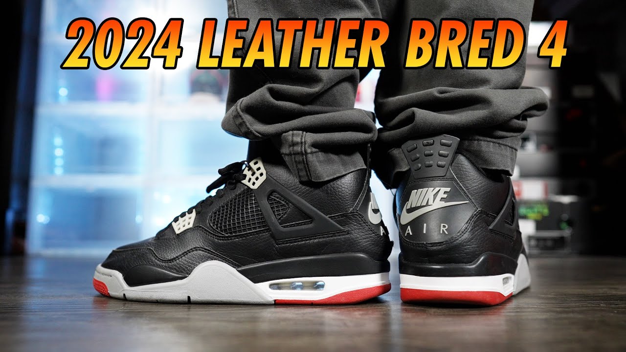 2024 LEATHER AIR JORDAN REIMAGINED 'BRED' 4 YouTube