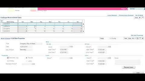 How to Submit a Leave Request