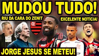 Thumbnail for MUDOU TUDO! JORGE JESUS SE METE EM NEGOCIAÇÃO DE GERSON! FLAMENGO RIU DA CARA DO ZENIT! BOA NOTÍCIA