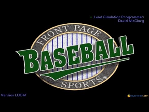 Front Page Sports: Baseball Pro '95 gameplay (PC Game, 1992)