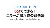 フォートナイト 起動しない問題も解決 クラッシュ落ちを直す方法 Fortnite Fortnite Youtube