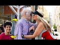 Offensive grandpa prank