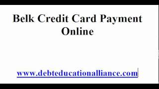 Belk Credit Card