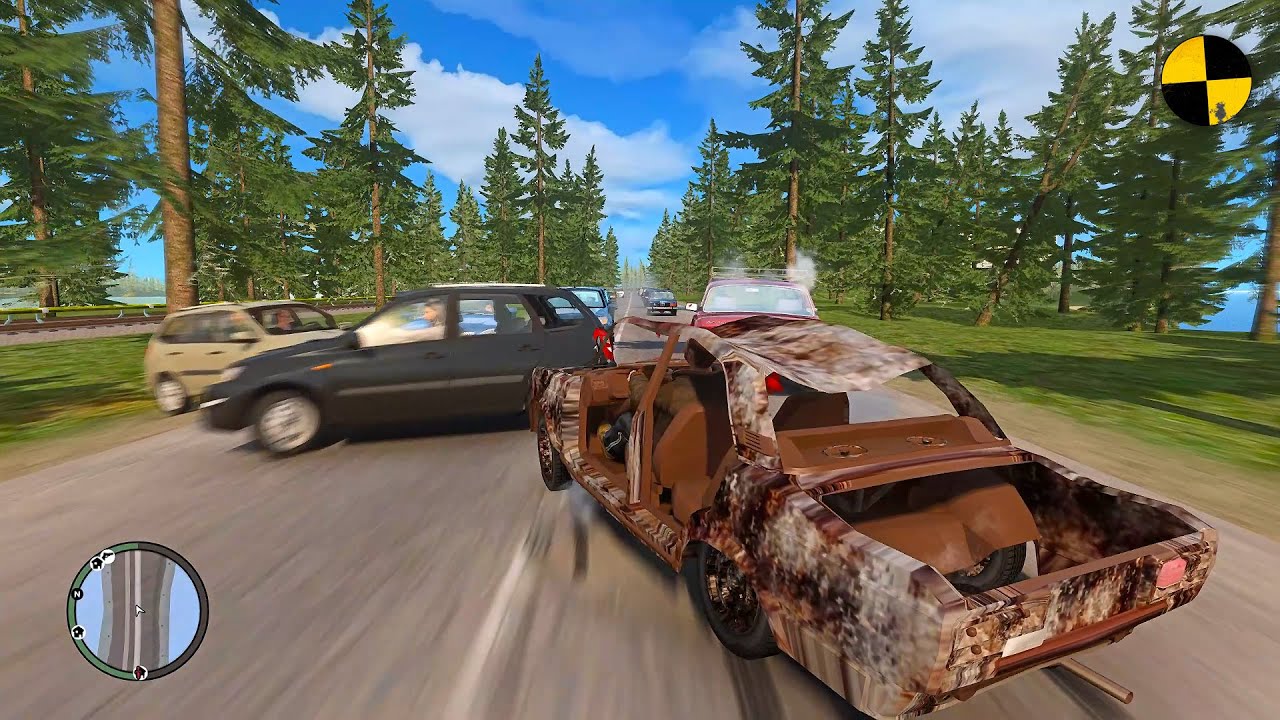 GTA 4 Crash Testing Real Car Mods Ep.99