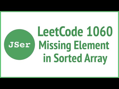 1060. Missing Element