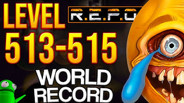R.E.P.O. Solo World Record Level 513-515| HUNTSMAN vs HUNTSMAN!💀