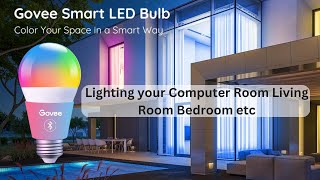 Govee Smart Light Bulbs | RGB LED Dimmable 9W Works With Alexa | Govee Smart Light Bulbs Setup