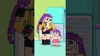 Rumi fue Sorprendida Por su Madre con un Aspecto Que "not cute anymore" #minecraft #shorts