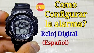 Cómo configurar la alarma en un reloj digital? (Aliexpress) | Configuración de alarma screenshot 1