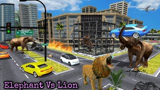 Wild Animals City Attack #1| Lion Elephant | Elephant cartoon | Hathi cartoon | Hathi wala Game | screenshot 4