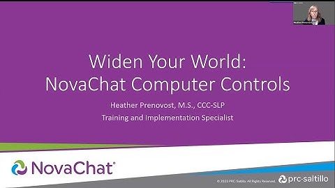 AT Demo Days: PRC-Saltillo: Widen Your World: NovaChat Computer Controls