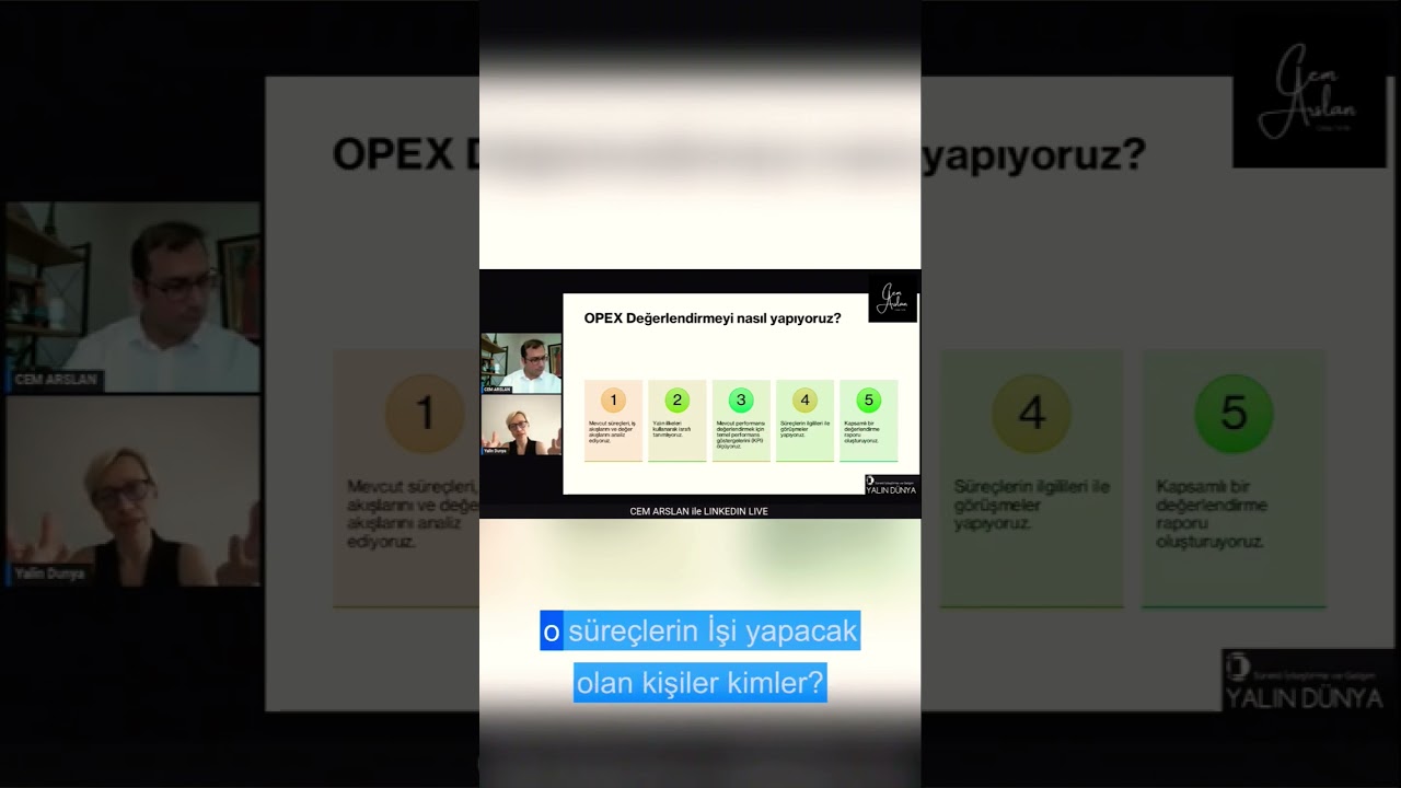 OPERASYONEL MÜKEMMELLİK YOLCULUĞU 